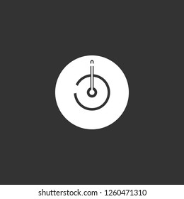 radar icon vector. radar sign on black background. radar icon for web and app