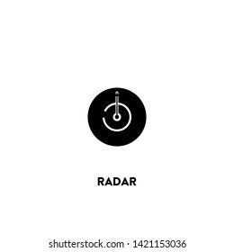 radar icon vector. radar sign on white background. radar icon for web and app