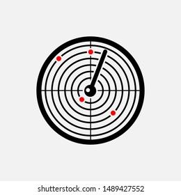 Radar Icon - Vector, Sign and Symbol for Design, Presentation, Website or Apps Elements.