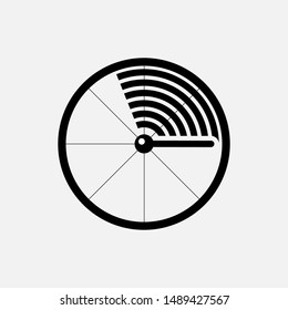 Radar Icon - Vector, Sign and Symbol for Design, Presentation, Website or Apps Elements.