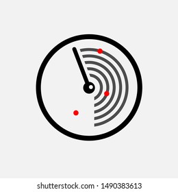 Radar Icon - Vector, Sign and Symbol for Design, Presentation, Website or Apps Elements.