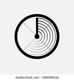 Radar Icon - Vector, Sign and Symbol for Design, Presentation, Website or Apps Elements.