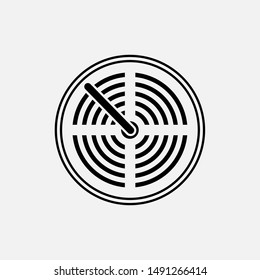 Radar Icon - Vector, Sign and Symbol for Design, Presentation, Website or Apps Elements.