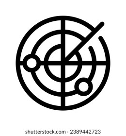 Radar Icon Vector Symbol Design Illustration