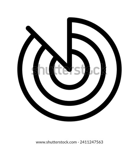 Radar Icon Vector Symbol Design Illustration