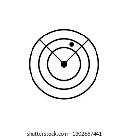 Radar icon . Virus scan . Scanner , sign design