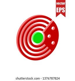 Radar icon.Isometric and 3D view.