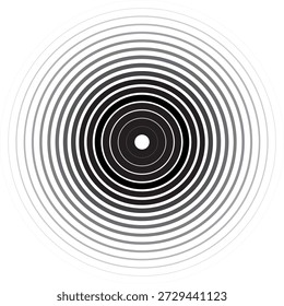 Radarsymbole, Sonarwellen, konzentrische Radialsignalkreise, Echolotsymbole