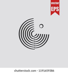 Radar icon.Vector illustration.