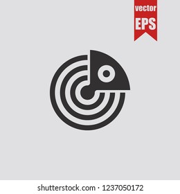 Radar icon.Vector illustration.
