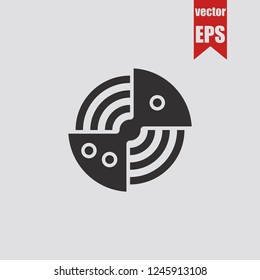 Radar icon.Vector illustration.