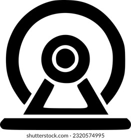 Radar line icon, outline vector sign, linear style pictogram isolated sign, symbol, vector, art