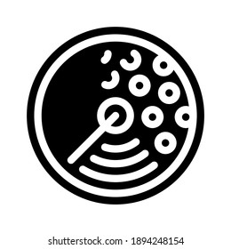 radar for monitoring tidal power plants glyph icon vector. radar for monitoring tidal power plants sign. isolated contour symbol black illustration