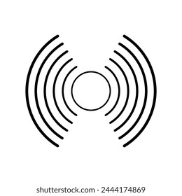 Radar, Schmerzkonzentration, Kopfschmerzen, Zahnschmerz Vektorgrafik Symbol