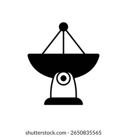 Radar Pointing Up Signal Detection Fill Icon