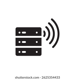 Radar Pulses Targeting Server Representing Digital Security and Data Monitoring