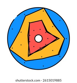 radar risk line icon vector. radar risk sign. isolated symbol illustration