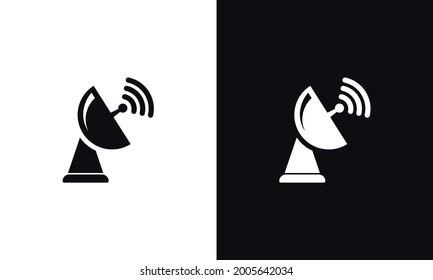 Radar satellite dish - Vector icon