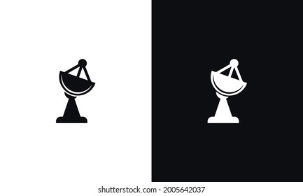 Línea satelital de radar - Icono del vector