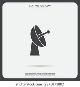 Radar-Satellitenschüssel - Vektorsymbol