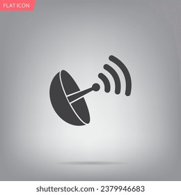 Radar-Satellitenschüssel - Vektorsymbol