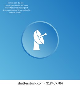 Radar satellite dish - Vector icon