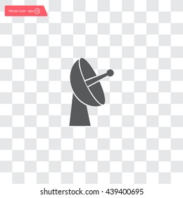 Radar satellite dish - Vector icon