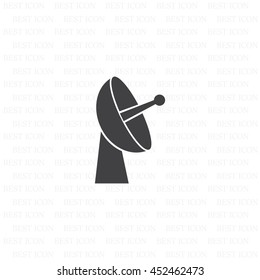 Radar satellite dish - Vector icon