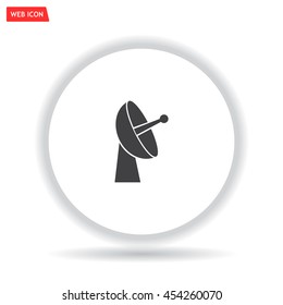Radar satellite dish - Vector icon