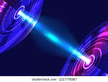 Radar satellite telecoms network connection abstract background graphic design wallpaper vector illustration
