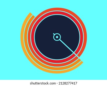 Radar Scan Illustration, Radar Scan Icon