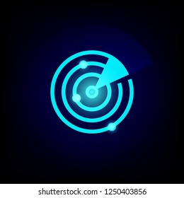 Radar scaning vector illustration eps10.