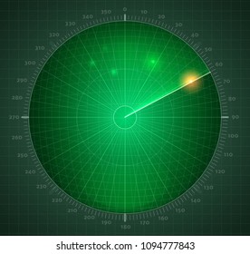 the radar scans the space. vector concept of security and search