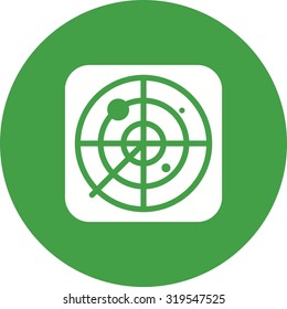 Radar, screen, airport icon vector image. Can also be used for military. Suitable for use on web apps, mobile apps and print media.