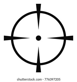 Radar screen icon. Simple illustration of radar screen vector icon for web