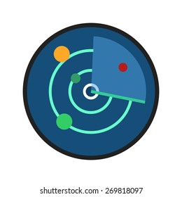 Radar, screen, tracker, equipment icon vector image. Can also be used for communication, connection, technology. Suitable for web apps, mobile apps and print media.