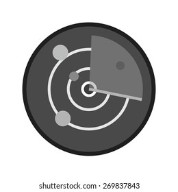 Radar, screen, tracker, equipment icon vector image. Can also be used for communication, connection, technology. Suitable for web apps, mobile apps and print media.
