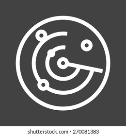 Radar, screen, tracker, equipment icon vector image. Can also be used for communication, connection, technology. Suitable for web apps, mobile apps and print media.