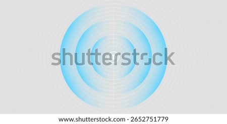 Radar screen. Wifi 6 range. Sound wave. Signal concentric circle. Round light effect. Radio station signal. Water ripple with circle waves. A place or a painful point. Vector effect.