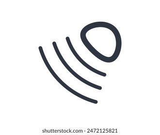 Radar sensor symbol. Graphical symbols for use on equipment