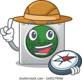 Radar stylized Explorer having a the compass