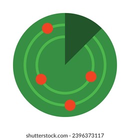 Radar Vectorflat-Symbol für persönliche und kommerzielle Nutzung.
