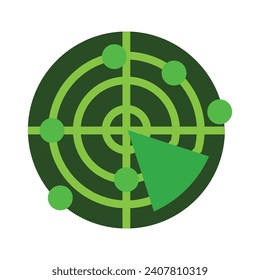 Radar Vector Flat Icon For Personal And Commercial Use.
