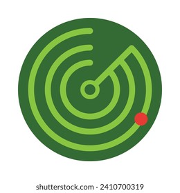 Radar Vector Flat Icon For Personal And Commercial Use.
