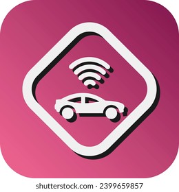 Radar Vector Glyph Gradient Background Icon For Personal And Commercial Use.
