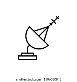 Radar vector icon. Antenna flat sign design. Radar symbol pictogram. Antenna icon