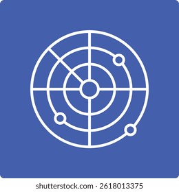 Radar vector icon. Can be used for printing, mobile and web applications.