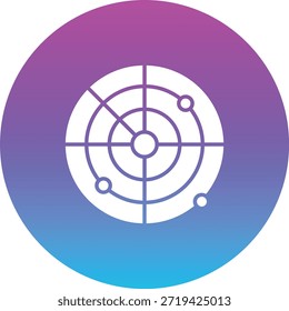 Radar vector icon. Can be used for printing, mobile and web applications.