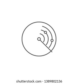 radar vector icon concept, isolated on white background