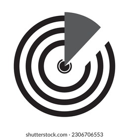 Radar vector icon illustration symbol design